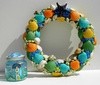 Craft: Shell Wreath with Candle Holder