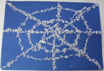 Craft Project: Rice Spiderweb